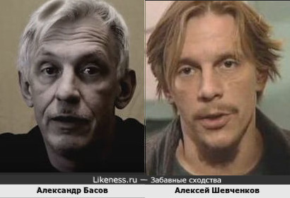 Актёры Александр Басов и Алексей Шевченков показались здесь чем-то похожими