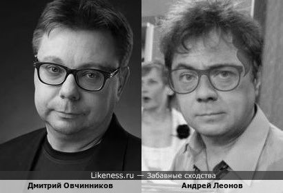 Дмитрий Овчинников похож на Андрея Леонова