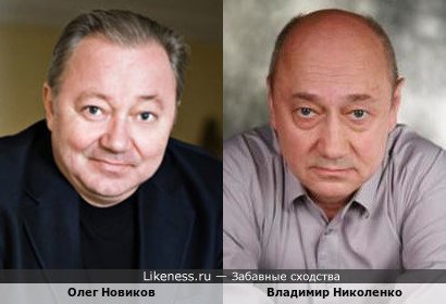 Олег Новиков похож на Владимира Николенко