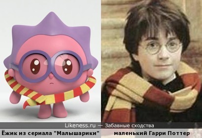 Ёжик из сериала &quot;Малышарики&quot; похож на маленького Гарри Поттера