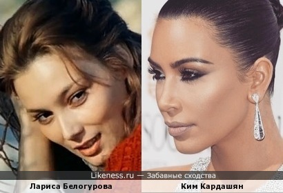 Лариса Белогурова с темными волосами была похожа на Ким Кардашян