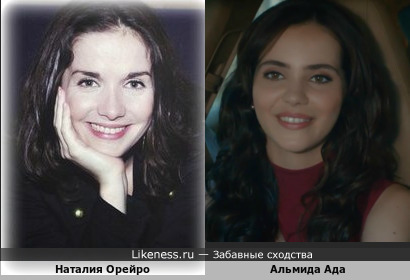 Молодая турецкая актриса Альмила Ада похожая на Наталию Орейро