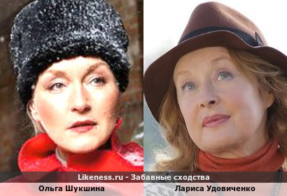 Ольга Шукшина похожа на Ларису Удовиченко