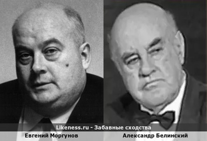 Евгений Моргунов похож на Александра Белинского