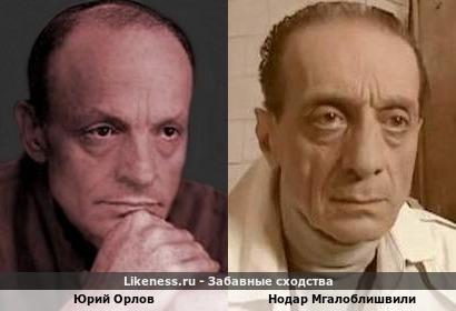 Юрий Орлов похож на Нодара Мгалоблишвили