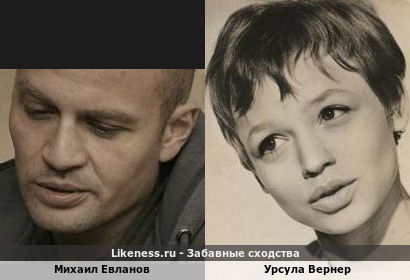 Михаил Евланов похож на Урсулу Вернер