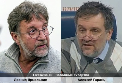 Леонид Ярмольник похож на Алексея Гараня