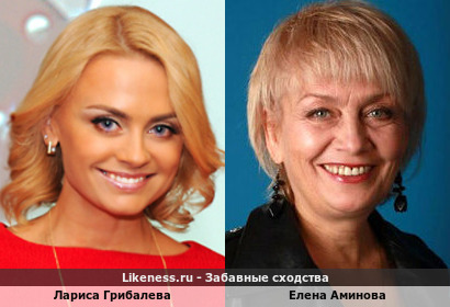Лариса Грибалева похожа на Елену Аминову