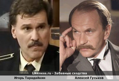Игорь Тарадайкин похож на Алексея Гуськова
