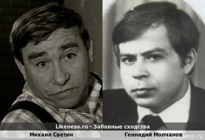 Михаил Светин похож на Геннадия Молчанова