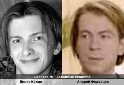 Денис Калик похож на Андрея Федорцова