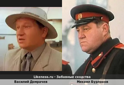 Василий Домрачев похож на Михаила Бурлакова