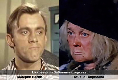 Валерий Носик похож на Татьяну Гаврилову