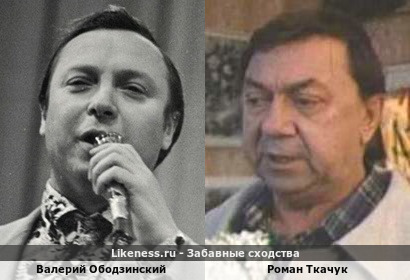 Валерий Ободзинский похож на Романа Ткачука