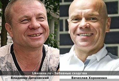 Владимир Дичковский похож на Вячеслава Хороненко