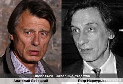 Анатолий Лобоцкий похож на Петра Меркурьева