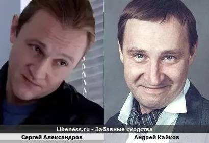 Сергей Александров похож на Андрея Кайкова