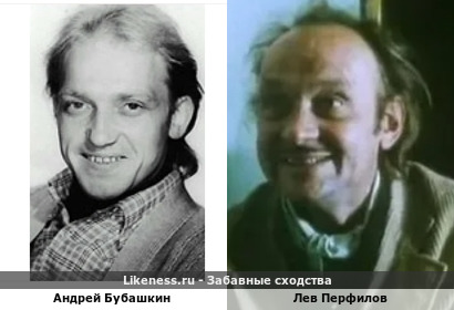 Андрей Бубашкин похож на Льва Перфилова