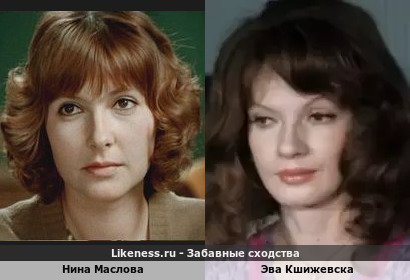 Нина Маслова похожа на Эву Кшижевску