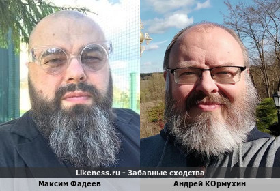 Максим Фадеев похож на Андрея Кормухина