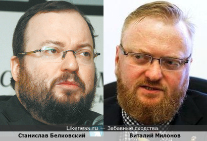 Станислав Белковский и Виталий Милонов похожи