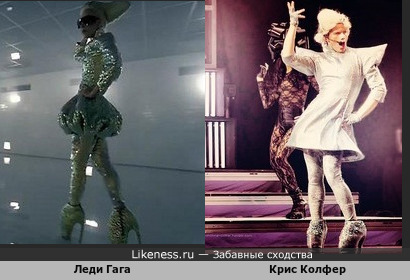 Леди Гага и Крис Колфер