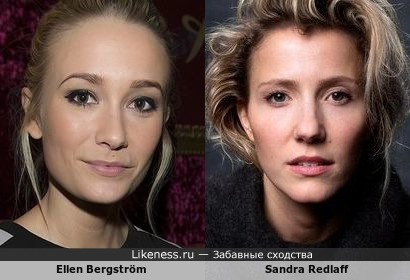 Шведские актрисы Ellen Bergström и Sandra Redlaff