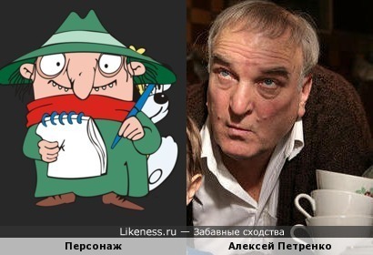 Персонажи мультфильма &quot;Следствие ведут колобки&quot; напоминают Алексея Петренко