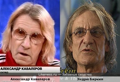 Александр Кавалеров похож на Эндрю Биркина