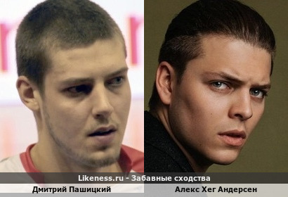 Дмитрий Пашицкий похож на Алекса Хег Андерсена