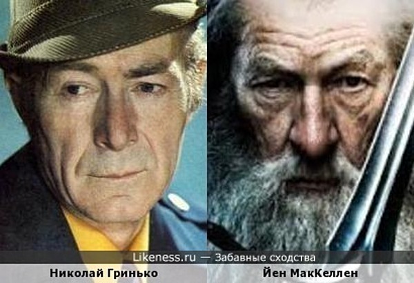 Николай Гринько похож на Йена Маккеллена Николай Гринько похож на Йена Маккеллена