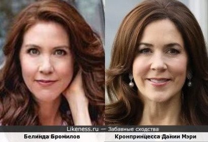 Белинда Бромилов и Кронпринцесса Дании Мэри