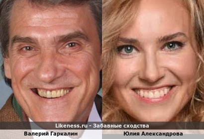 Валерий Гаркалин похож на Юлию Александрову