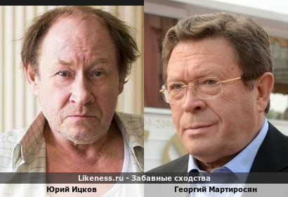 Юрий Ицков похож на Георгия Мартиросяна