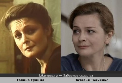 Наталья Ткаченко похожа на Галину Сулиму