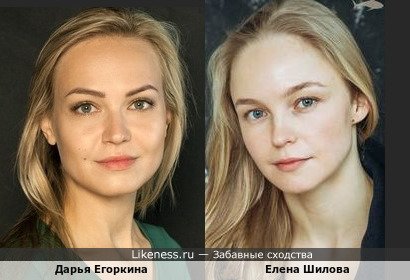 Дарья Егоркина похожа на Елену Шилову