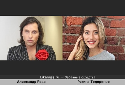 Александр Ревва похож на Регину Тодоренко