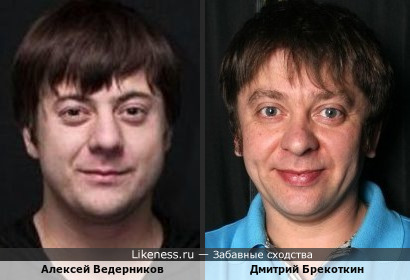 Алексей Ведерников похож на Дмитрия Брекоткина