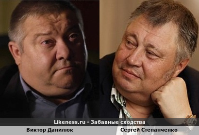 Виктор Данилюк похож на Сергея Степанченко