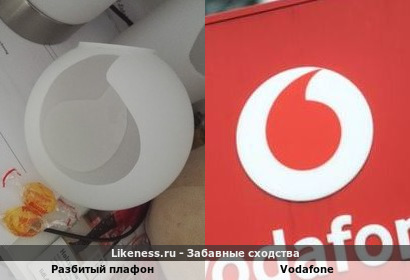 Плафон разбился в Vodafone, а мог бы вдребезги