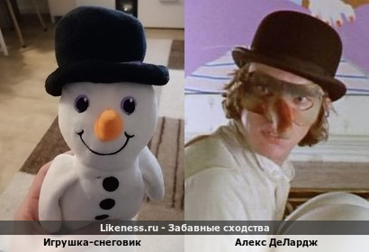Снеговик похож на Алекса из &quot;Заводного апельсина&quot;
