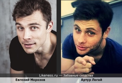 Сходство между актерами: Евгений Морозов и Артур Логай