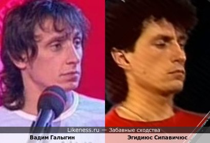 Вадим Галыгин похож на Эгидиюса Сипавичюса