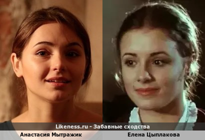 Анастасия Мытражик похожа на Елену Цыплакову