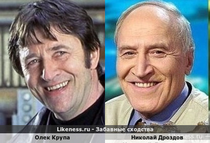 Олек Крупа улыбкой напомнил Николая Дроздова (только это фото, спасибо similar)