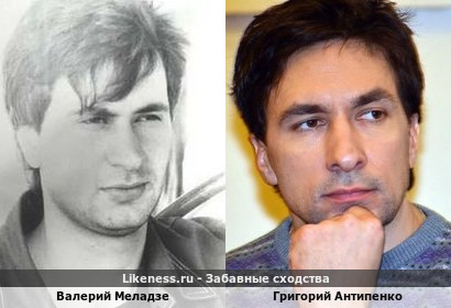 Молодой Валерий Меладзе здесь отдаленно напомнил Григория Антипенко