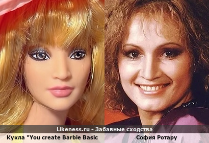 Одна из кукол набора "You create Barbie Basics" от Mattel напомнила Софию Ротару (спасибо romantique)