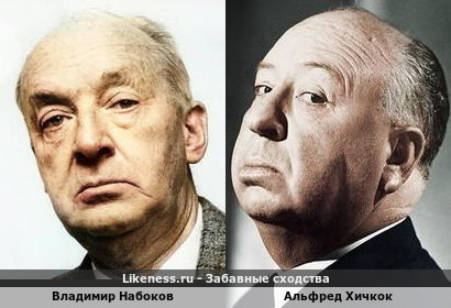 Владимир Набоков похож на Альфреда Хичкока