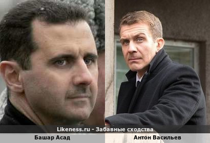 Антон Васильев похож на Башара Асада