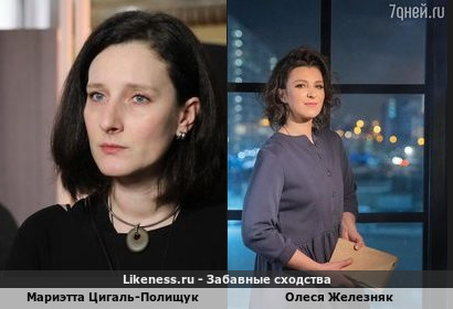 Мариэтта Цигаль-Полищук похож на Олеся Железняк